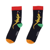 Salamandres colorées – chaussettes en coton biologique pour enfants, durables et élégantes